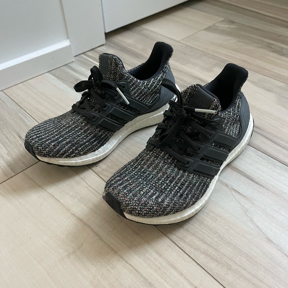 Adidas Kids Black and White Sneakers